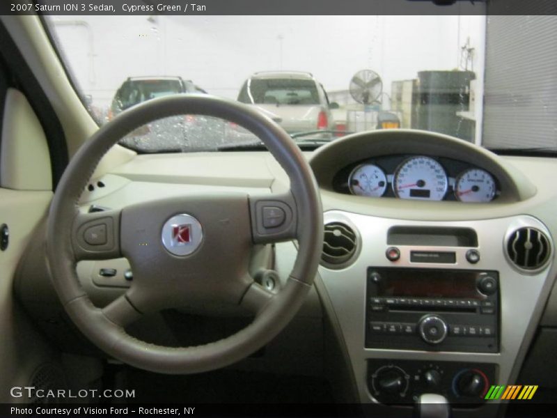 Cypress Green / Tan 2007 Saturn ION 3 Sedan