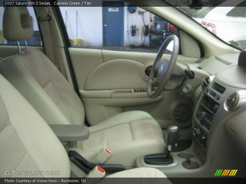 Cypress Green / Tan 2007 Saturn ION 3 Sedan