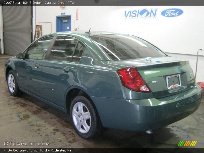 Cypress Green / Tan 2007 Saturn ION 3 Sedan