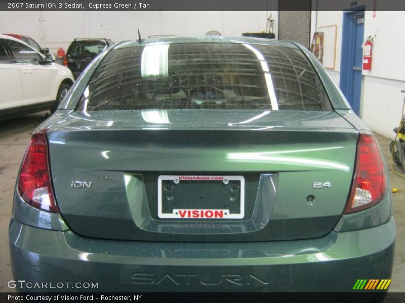 Cypress Green / Tan 2007 Saturn ION 3 Sedan