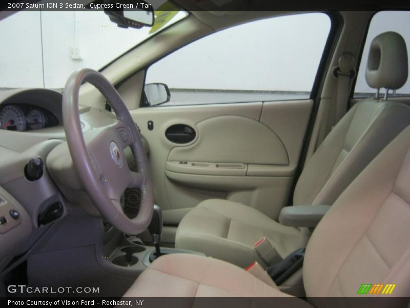Cypress Green / Tan 2007 Saturn ION 3 Sedan