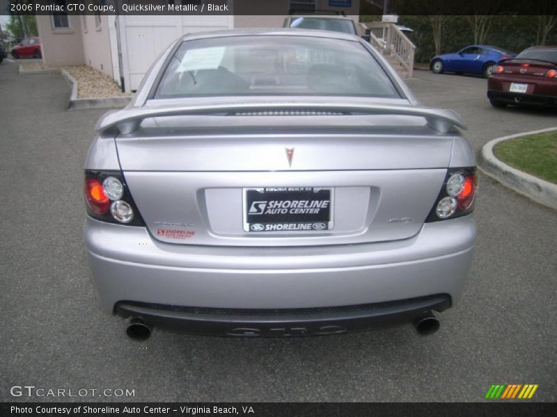 Quicksilver Metallic / Black 2006 Pontiac GTO Coupe