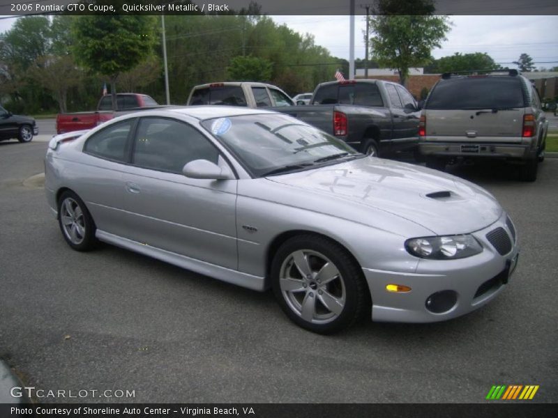 Quicksilver Metallic / Black 2006 Pontiac GTO Coupe