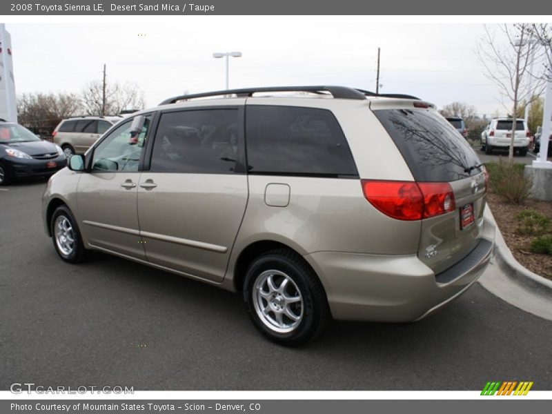 Desert Sand Mica / Taupe 2008 Toyota Sienna LE
