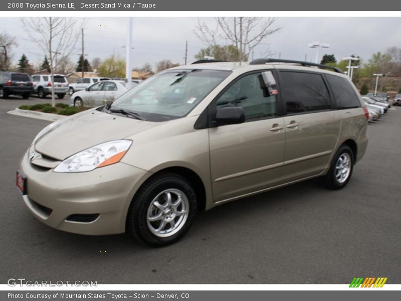 Desert Sand Mica / Taupe 2008 Toyota Sienna LE