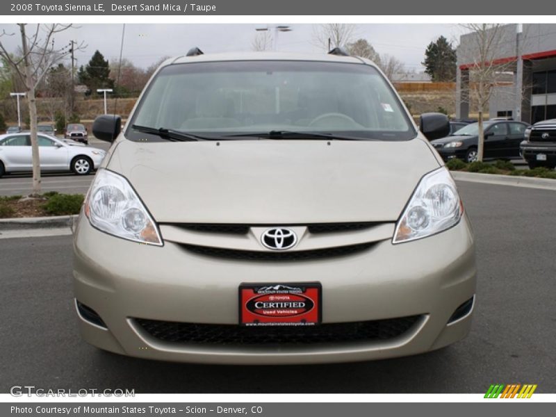 Desert Sand Mica / Taupe 2008 Toyota Sienna LE