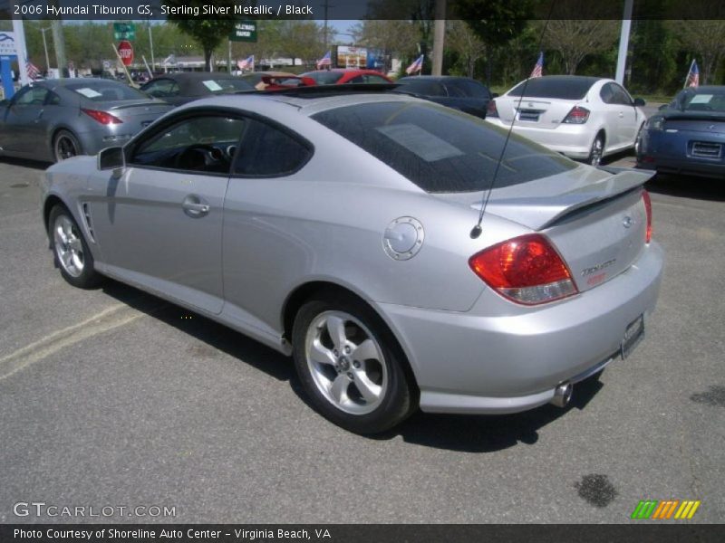 Sterling Silver Metallic / Black 2006 Hyundai Tiburon GS