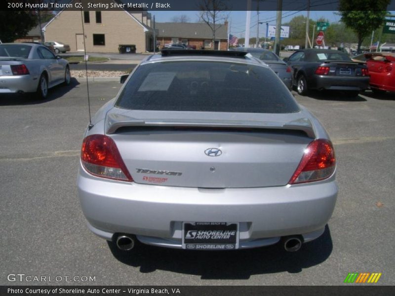 Sterling Silver Metallic / Black 2006 Hyundai Tiburon GS