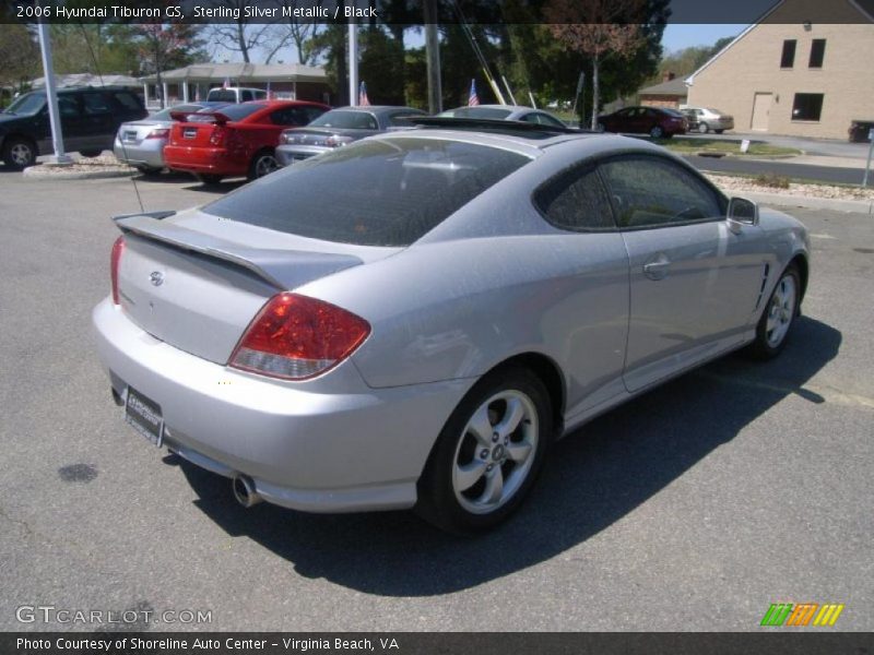 Sterling Silver Metallic / Black 2006 Hyundai Tiburon GS
