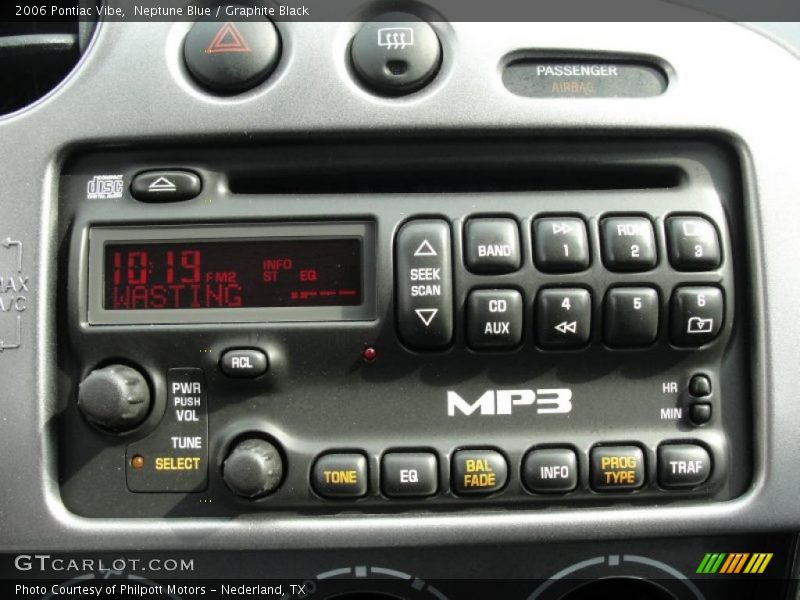 Neptune Blue / Graphite Black 2006 Pontiac Vibe