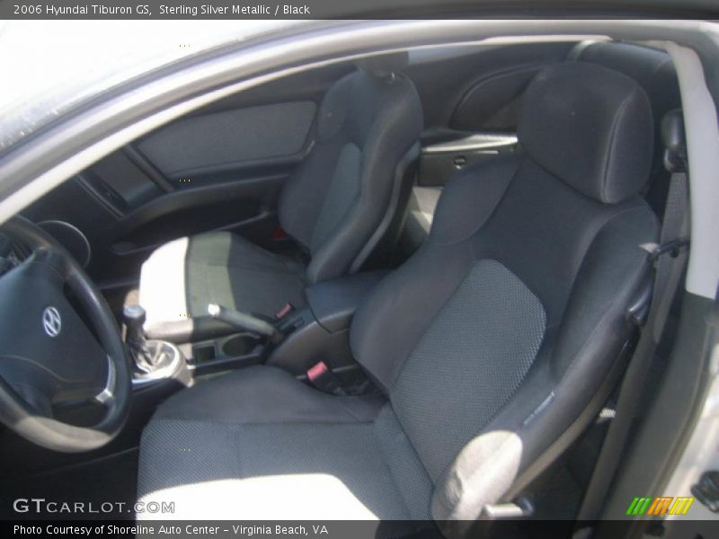 Sterling Silver Metallic / Black 2006 Hyundai Tiburon GS