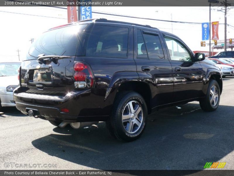 Dark Cherry Metallic / Light Gray 2008 Chevrolet TrailBlazer LT 4x4