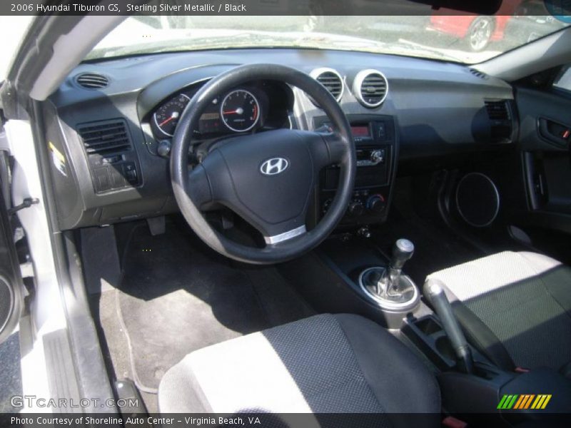 Sterling Silver Metallic / Black 2006 Hyundai Tiburon GS