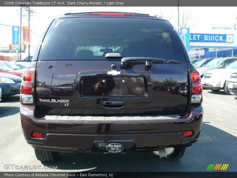 Dark Cherry Metallic / Light Gray 2008 Chevrolet TrailBlazer LT 4x4