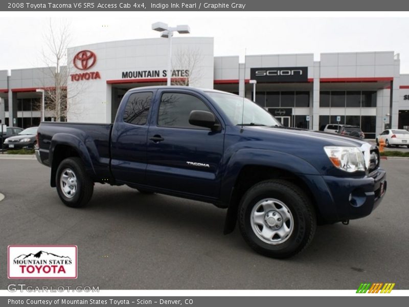 Indigo Ink Pearl / Graphite Gray 2008 Toyota Tacoma V6 SR5 Access Cab 4x4
