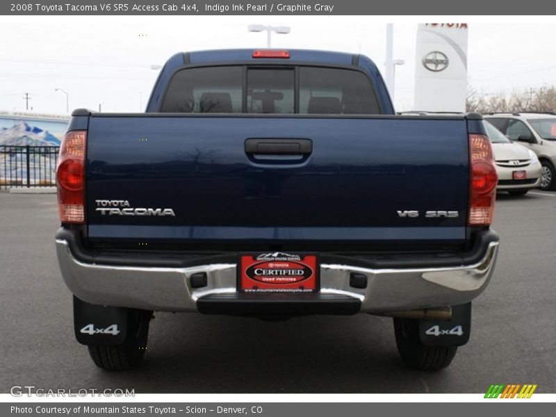 Indigo Ink Pearl / Graphite Gray 2008 Toyota Tacoma V6 SR5 Access Cab 4x4