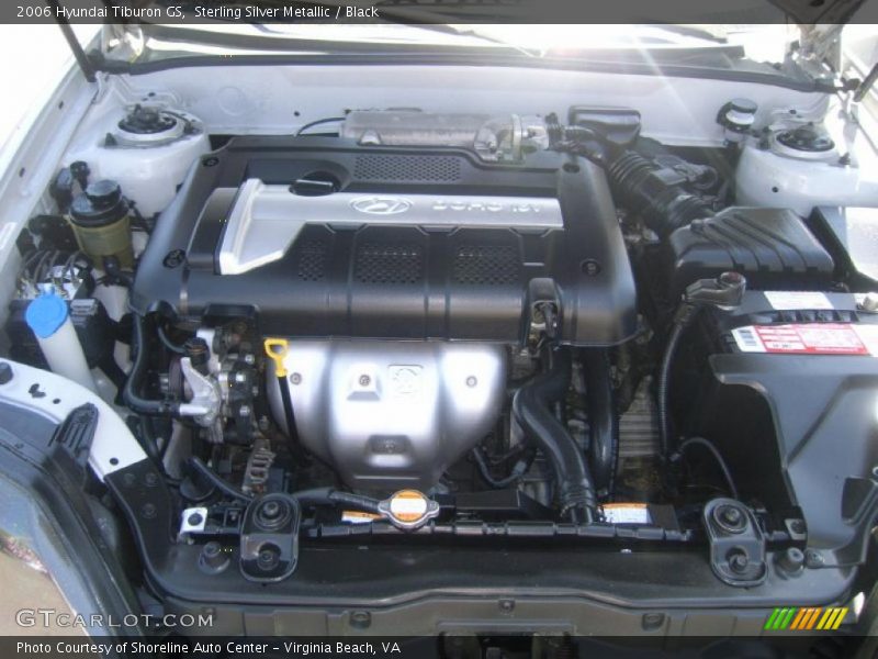 Sterling Silver Metallic / Black 2006 Hyundai Tiburon GS