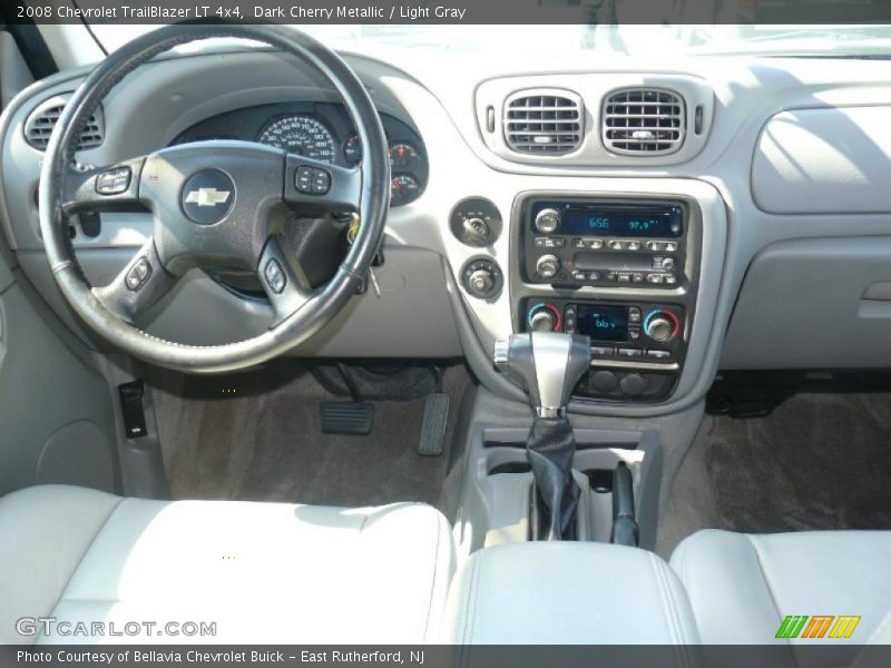 Dark Cherry Metallic / Light Gray 2008 Chevrolet TrailBlazer LT 4x4