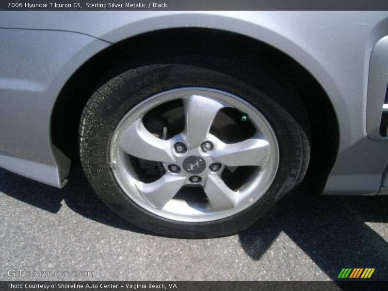Sterling Silver Metallic / Black 2006 Hyundai Tiburon GS