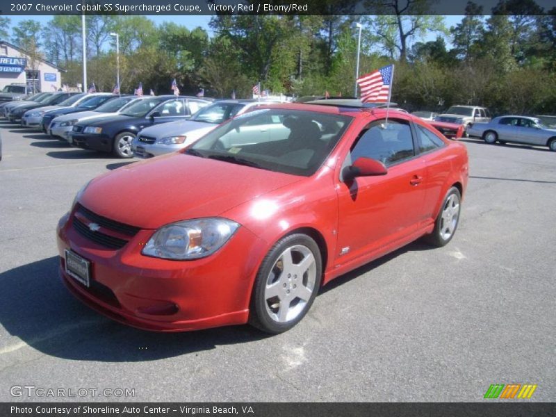 Victory Red / Ebony/Red 2007 Chevrolet Cobalt SS Supercharged Coupe
