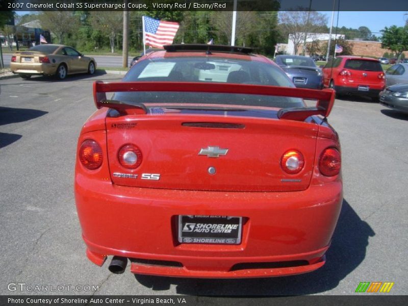 Victory Red / Ebony/Red 2007 Chevrolet Cobalt SS Supercharged Coupe