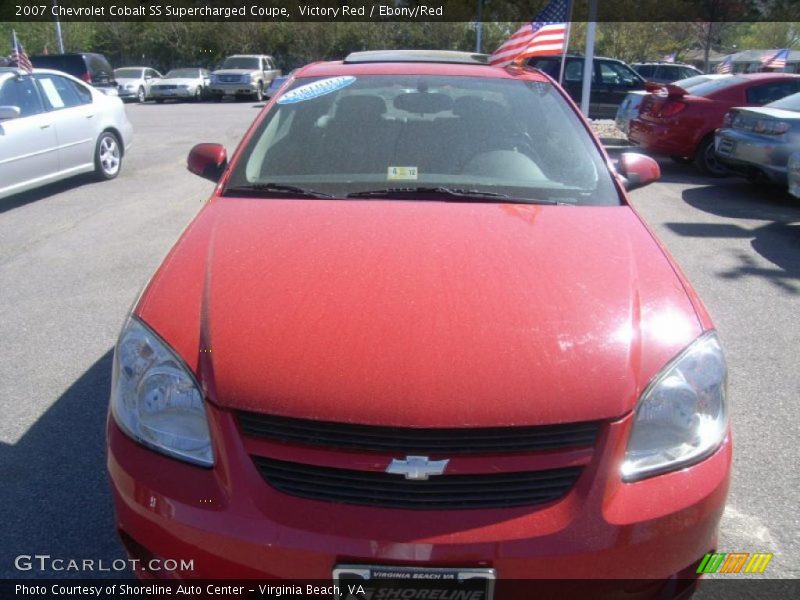 Victory Red / Ebony/Red 2007 Chevrolet Cobalt SS Supercharged Coupe