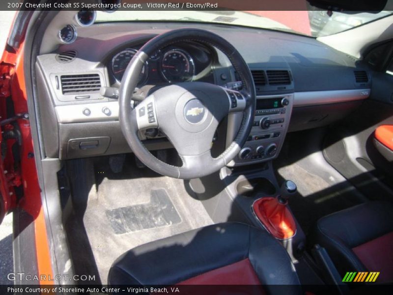 Victory Red / Ebony/Red 2007 Chevrolet Cobalt SS Supercharged Coupe