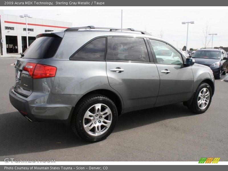 Sterling Gray Metallic / Taupe 2009 Acura MDX Technology