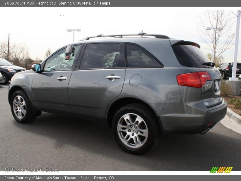 Sterling Gray Metallic / Taupe 2009 Acura MDX Technology