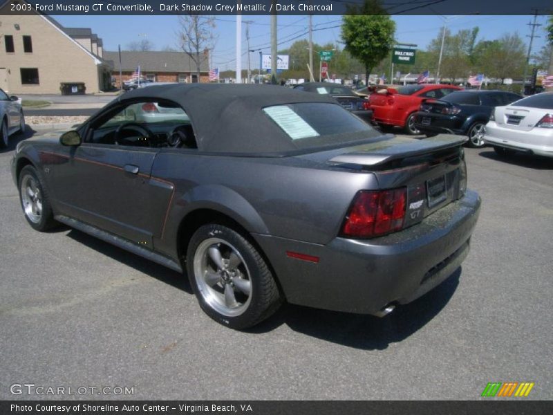 Dark Shadow Grey Metallic / Dark Charcoal 2003 Ford Mustang GT Convertible