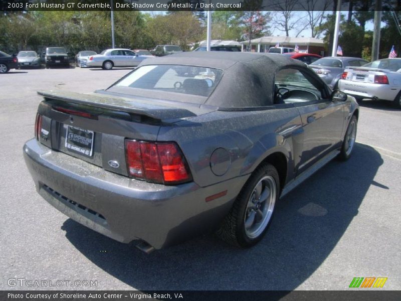 Dark Shadow Grey Metallic / Dark Charcoal 2003 Ford Mustang GT Convertible