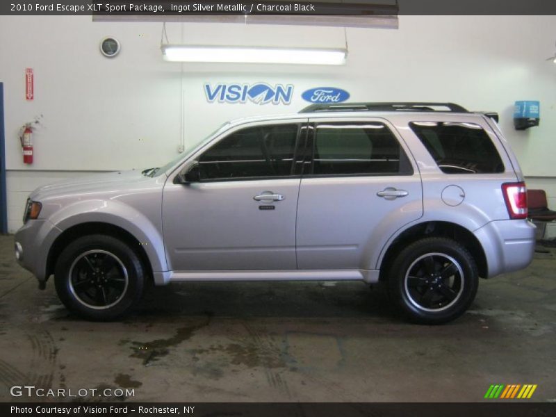 Ingot Silver Metallic / Charcoal Black 2010 Ford Escape XLT Sport Package