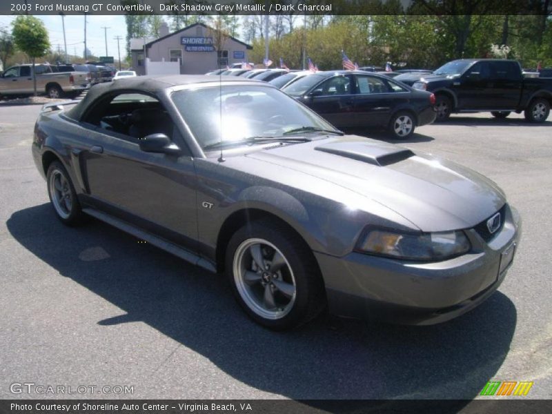 Dark Shadow Grey Metallic / Dark Charcoal 2003 Ford Mustang GT Convertible