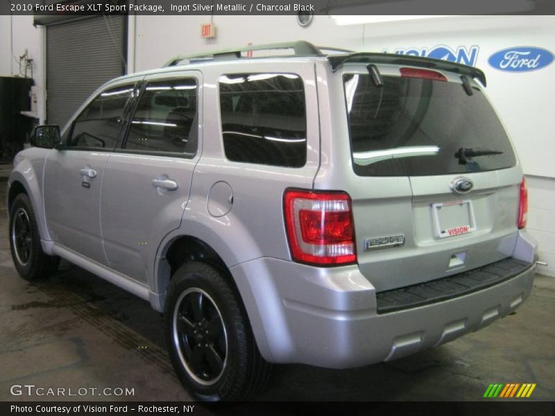 Ingot Silver Metallic / Charcoal Black 2010 Ford Escape XLT Sport Package