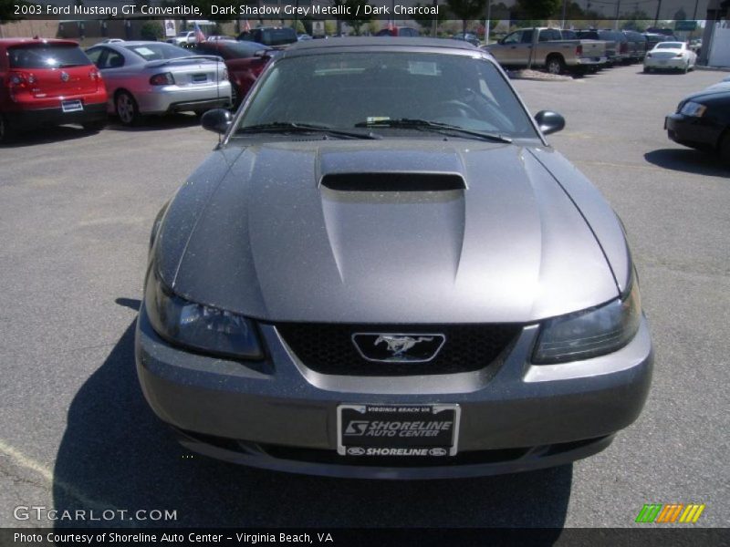 Dark Shadow Grey Metallic / Dark Charcoal 2003 Ford Mustang GT Convertible