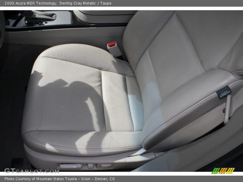 Sterling Gray Metallic / Taupe 2009 Acura MDX Technology