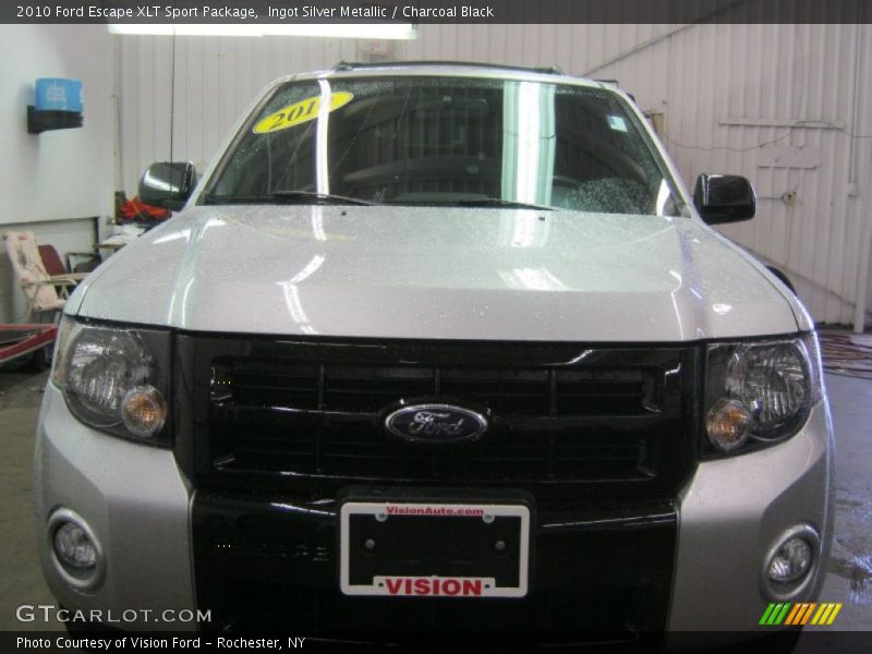 Ingot Silver Metallic / Charcoal Black 2010 Ford Escape XLT Sport Package