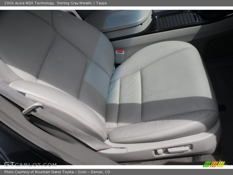 Sterling Gray Metallic / Taupe 2009 Acura MDX Technology