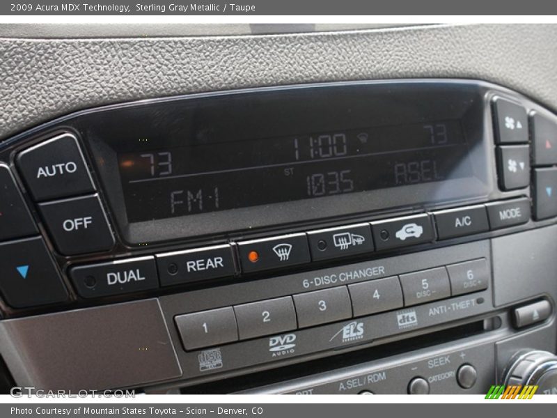 Sterling Gray Metallic / Taupe 2009 Acura MDX Technology