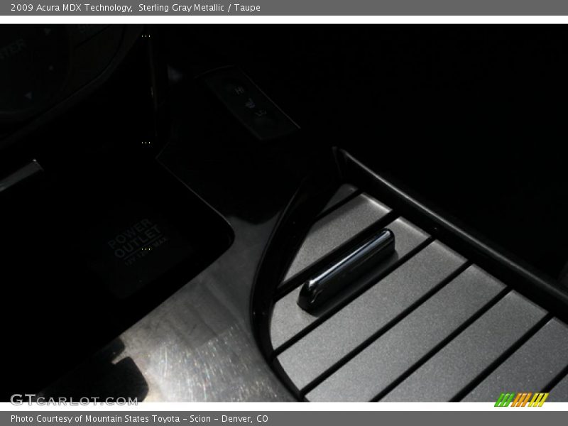 Sterling Gray Metallic / Taupe 2009 Acura MDX Technology