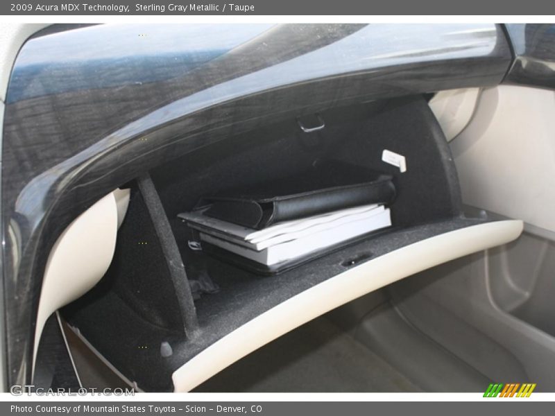 Sterling Gray Metallic / Taupe 2009 Acura MDX Technology