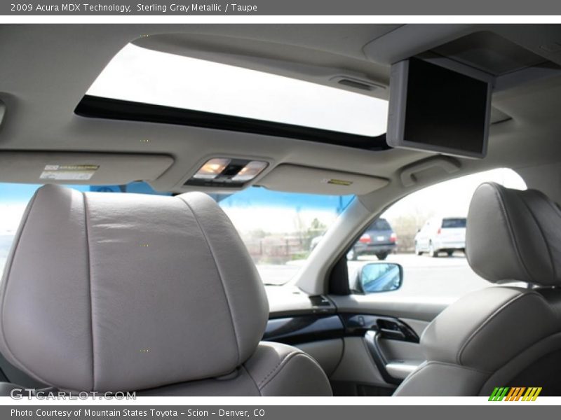 Sterling Gray Metallic / Taupe 2009 Acura MDX Technology