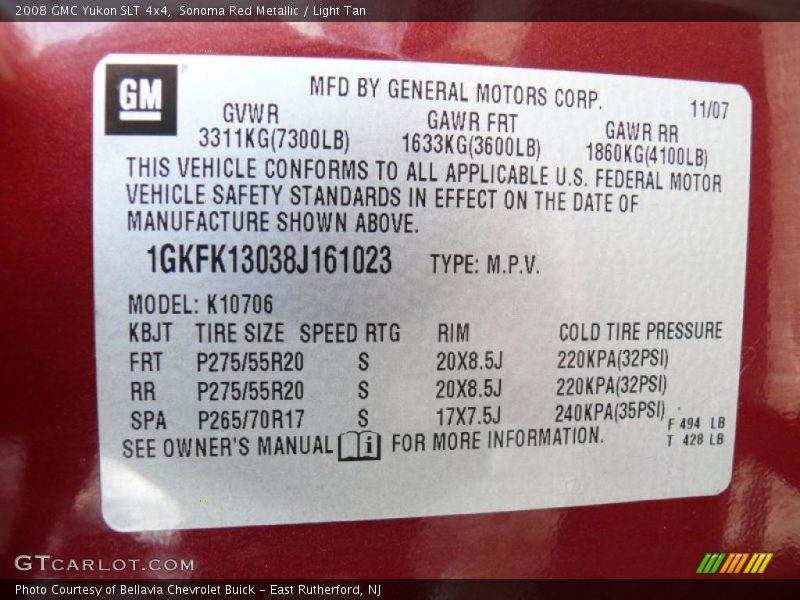 Sonoma Red Metallic / Light Tan 2008 GMC Yukon SLT 4x4