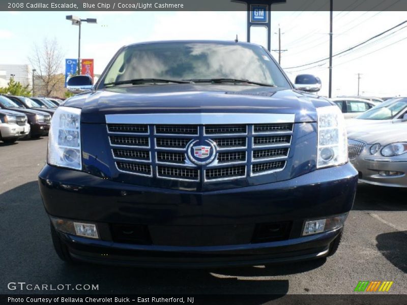 Blue Chip / Cocoa/Light Cashmere 2008 Cadillac Escalade