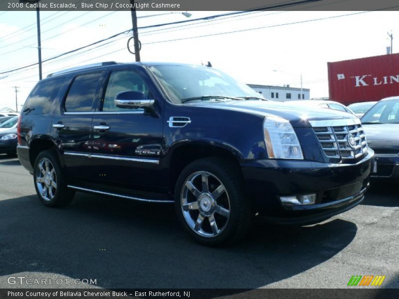 Blue Chip / Cocoa/Light Cashmere 2008 Cadillac Escalade