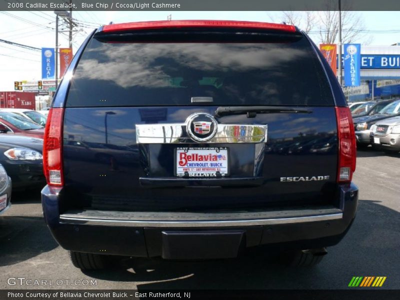 Blue Chip / Cocoa/Light Cashmere 2008 Cadillac Escalade