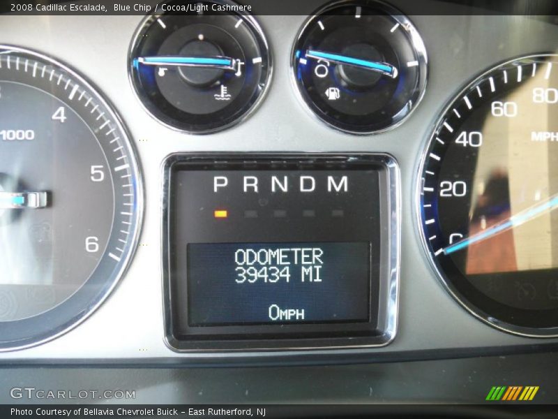Blue Chip / Cocoa/Light Cashmere 2008 Cadillac Escalade