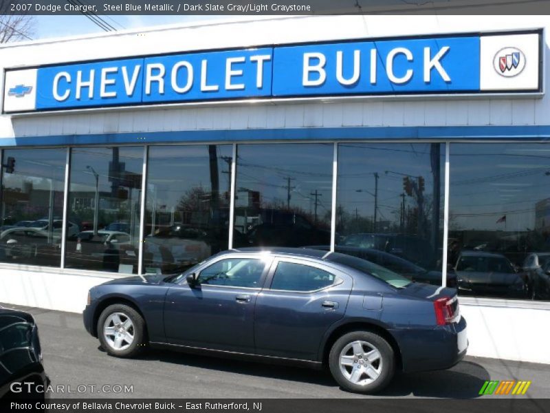 Steel Blue Metallic / Dark Slate Gray/Light Graystone 2007 Dodge Charger
