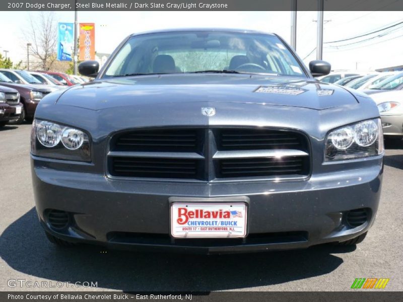Steel Blue Metallic / Dark Slate Gray/Light Graystone 2007 Dodge Charger