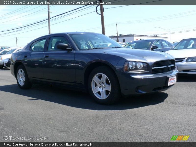 Steel Blue Metallic / Dark Slate Gray/Light Graystone 2007 Dodge Charger